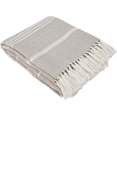 Oxford Stripe Chinchilla Blanket