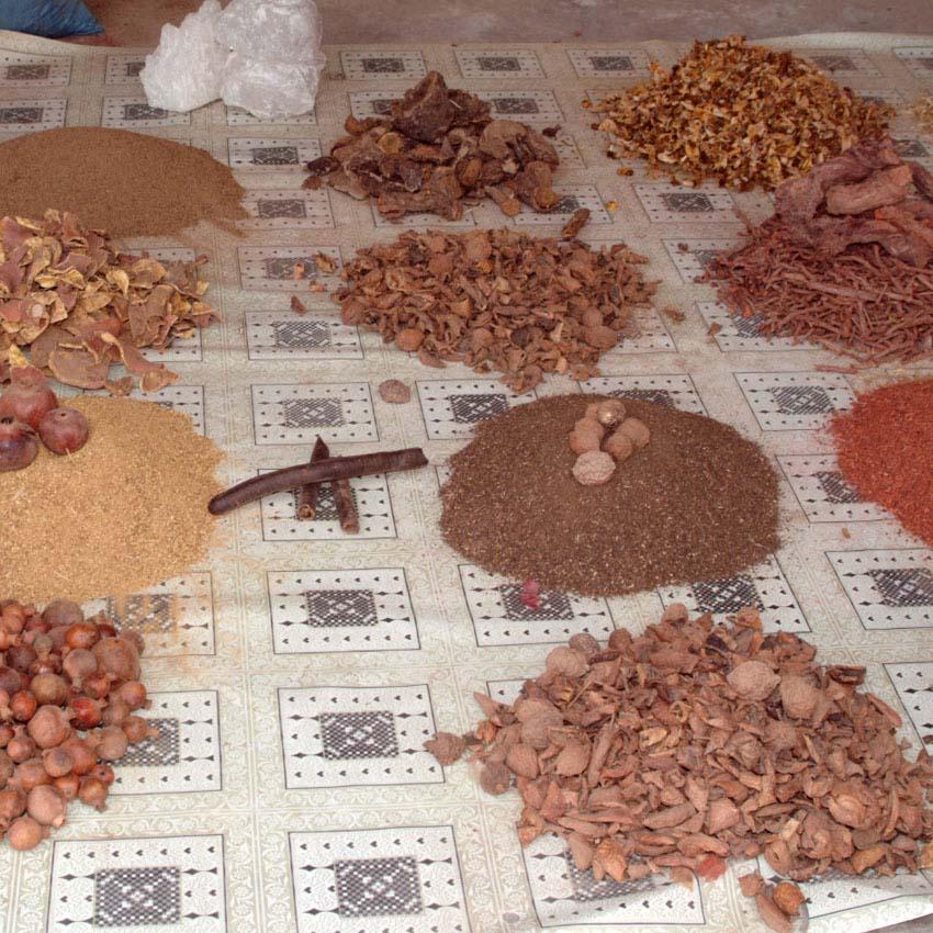 Selection of natural dyes